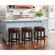 thumbnail image 5 of Taburete de bar New Ridge Home Goods Chapman 26 de madera de nogal, 5 of 6