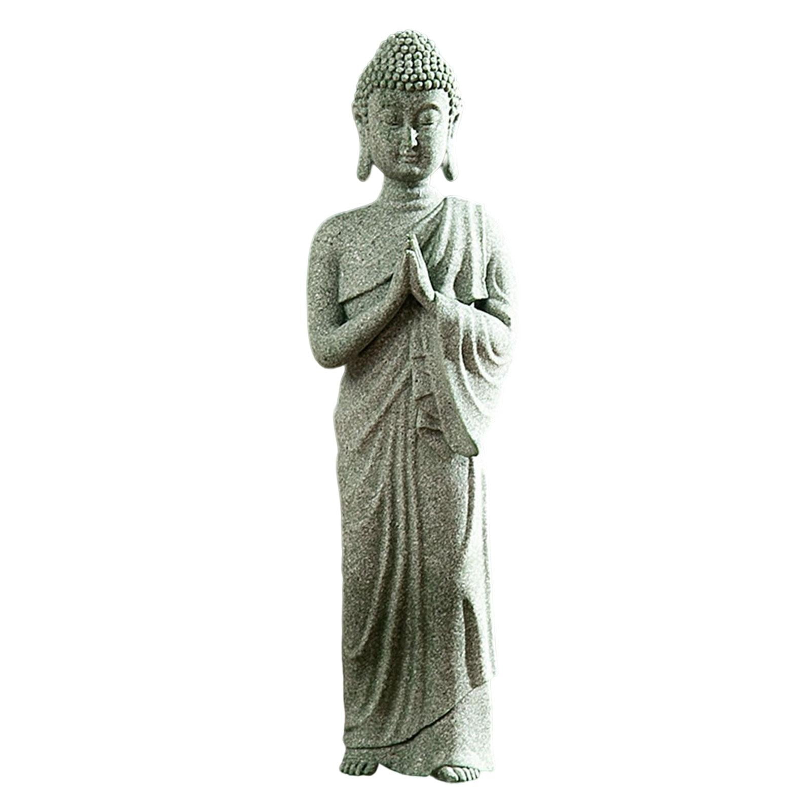 Bothyi - Estatua De Buda Meditando Figuras Inicio Escultura Coleccionable Manos Juntas