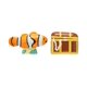 thumbnail image 1 of Juego de cofres de cerámica Food Shaker Pearhead para peces y tesoros, 1 of 3