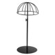 thumbnail image 3 of Casquillo del sombrero del metal casco del casco peluca del pelo sostenedor del toupee soporte de exhibición del almacenaje negro, 3 of 3