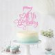 thumbnail image 5 of Adorno para pastel Naicaek 7.º cumpleaños con brillo rosa, 5 of 5