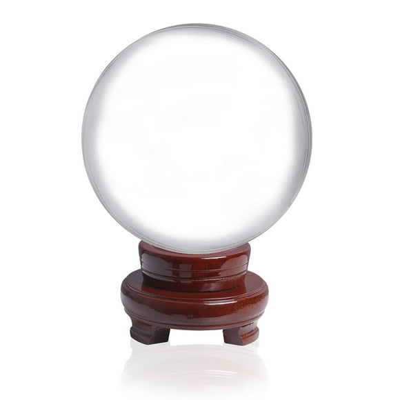 Bola de cristal LONGWIN de 100 mm transparente para fotografía con soporte