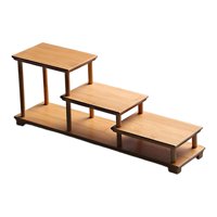 Magideal - Estante De Madera Vintage Estantes De Exhibición Estantes De Exhibición Riser Spice Rack Estantes De Almacenamiento Soporte De Cupcakes Y Bandeja De B