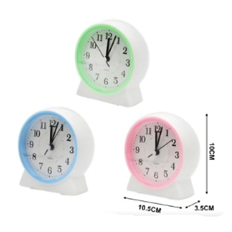 Genérico - Reloj Despertador 10,5X10 Cm De Diámetro
