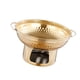 thumbnail image 1 of Calentador De Alcohol Stoveup Redondo Para Hoteles, Hogares Y Exteriores, 21,2 X 12,7 Cm, Dorado, 1 of 5