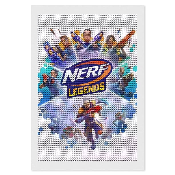 Nerf Kits de Pintura de Diamantes para Adultos 5D DIY Diamond Art Kits Full Drill Diamond Dots para Regalo Decoración de Pared y Relajación Artes de Gemas 20*30cm