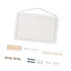 thumbnail image 3 of Tablero De Corcho Con 10 Chinchetas Para Colgar En La Pared, Para Decoración Del Hogar, Sala De Estar, Color Blanco, 3 of 3