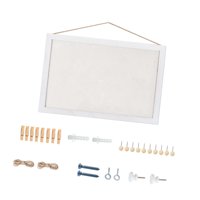 Magideal - Tablero De Corcho Con 10 Chinchetas, Estilo Retro, Adorno Para Tablón De Anuncios, Tablero De Mensajes Para Cocina, Hogar, Oficina, Decoración De , Blanco