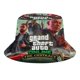 thumbnail image 1 of Gran Robo de Auto GTA Sombrero bucket para adultos, gorra de protección solar, sombrero de pescador plegable para viajes al aire libre, pesca y actividades de verano, 1 of 6