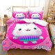 thumbnail image 1 of v2223 Bed Sheets Gabby Dollhouse Bedding Set Printed Cartoon Duvet Cover Double Twin Full Queen King Adult Kids Bedclothes Quilt Cover 3-Piece Bedding Set (1 Duvet Cover + 2 Pillow Shams) Bed Sheets j, 1 of 5