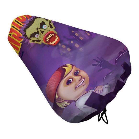 Monster Bash Funda de Asiento de Bicicleta Impermeable, Cojín Elástico Suave, Protector contra Lluvia, Polvo y UV