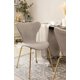 thumbnail image 2 of Silla Jlove Velvet Gold - Gris, 2 of 3