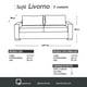 thumbnail image 3 of Sofa Livorno 3 C Lino Natural, 3 of 3
