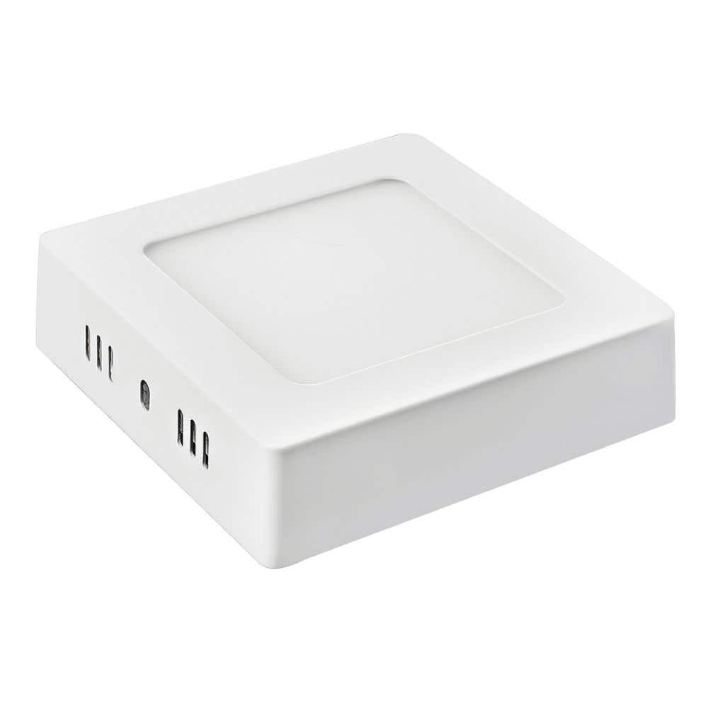 Megabright - Panel Led Cuadrado Sobrepuesto 12w 6000k