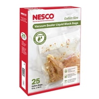 Bolsas Selladoras Al Vacío Nesco Liquid Block De 11 X 14 Pulgadas (Paquete De 25)