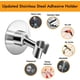 thumbnail image 2 of Soporte de ducha de acero inoxidable, ajustable 360°, adhesivo, de mano, para baño, rociador de ducha de metal, montaje en pared, sin herramientas, acero cepillado SUS 304, plateado., 2 of 7
