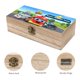 thumbnail image 3 of Súper Rescate de Bomberos Caja Organizadora de Madera Rústica - Caja Decorativa Multifuncional para Escritorio, Hogar, Oficina, Joyas y Manualidades, 3 of 6