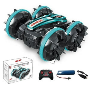 Maravillas Valdivia - Auto Anfibio 4X4 Acrobata B500 24Ghz 116 Doble Cara Verde