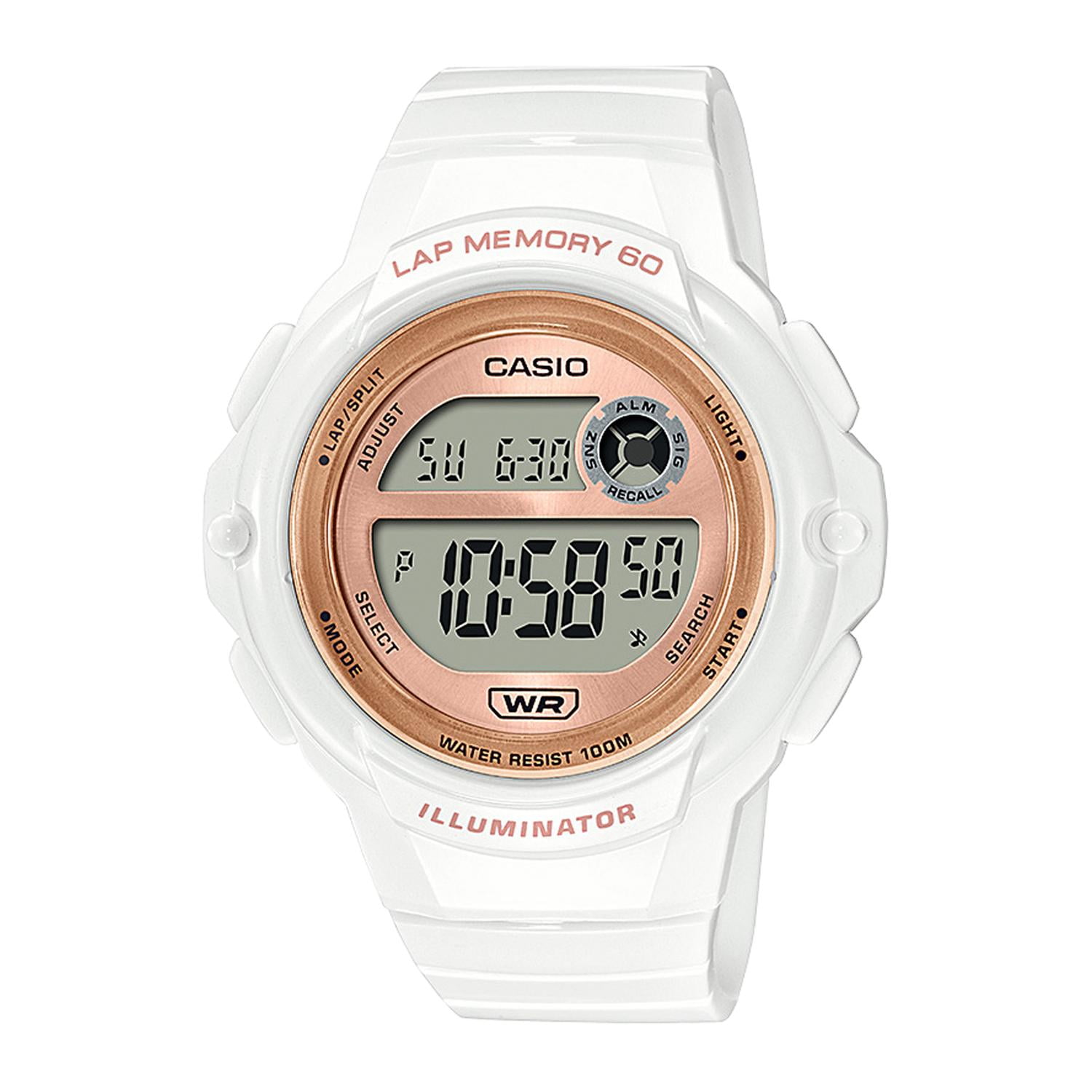 Reloj Casio Lws-1200h-7a2vdf Resina Mujer Blanco Blanco