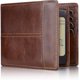 thumbnail image 1 of Billetera de cuero para hombre Swallowmall con protección RFID, 1 of 3