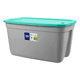 thumbnail image 2 of Caja Organizadora Reforzada 120 Litros Megaforte Gris Tapa Turquesa, 2 of 2