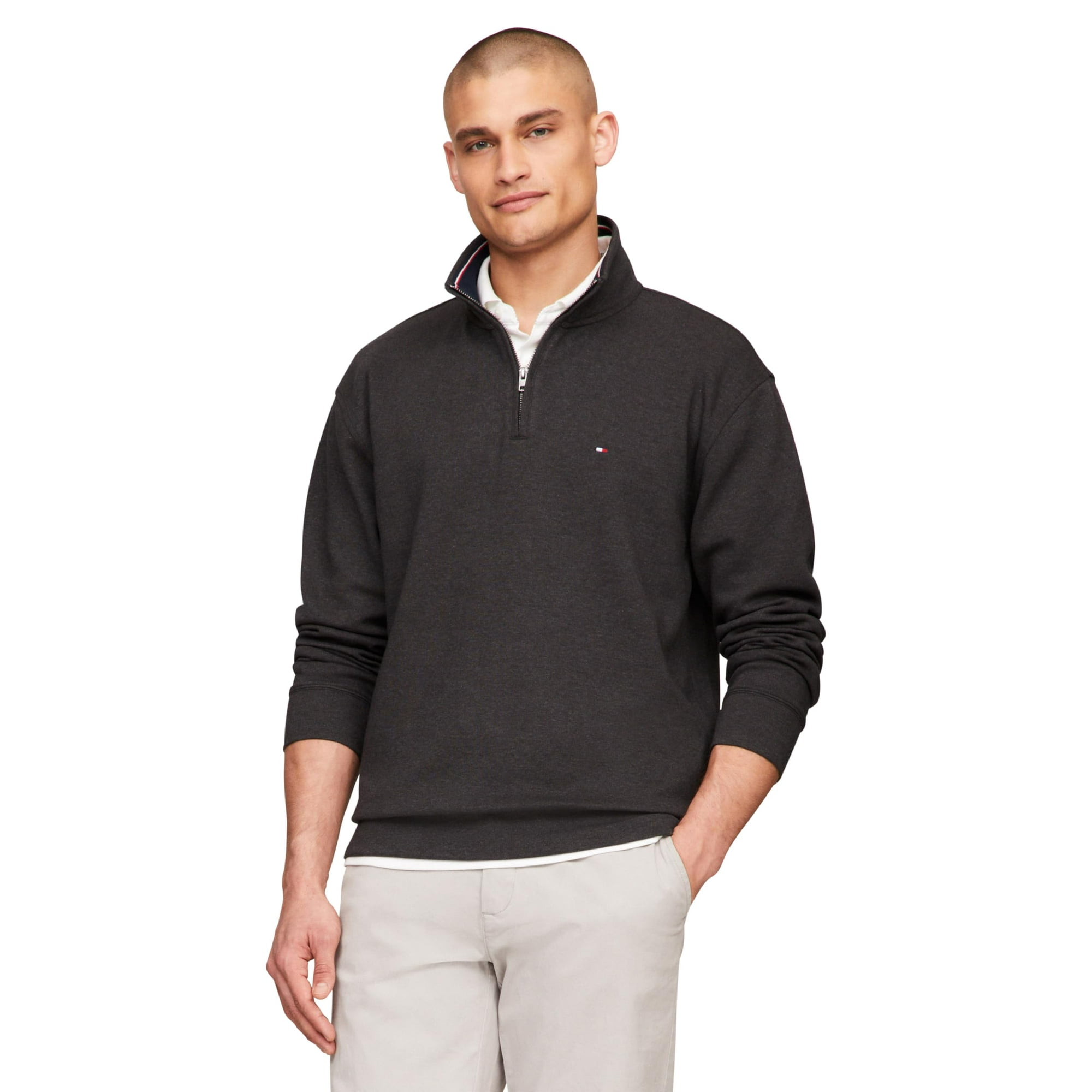 Sudadera Tommy Hilfiger De Manga Larga Con Forro Polar Para Hombre - Xs