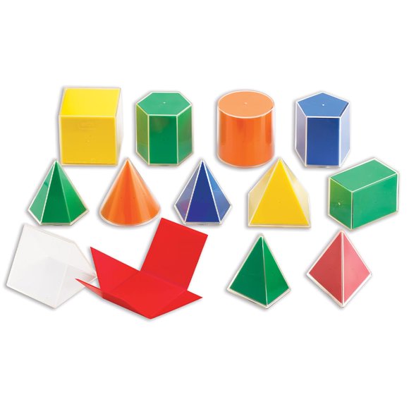 Set de sólidos geométricos edxeducation 2D3D con 24 formas para niños
