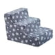 thumbnail image 4 of Escalera de perro pasos de mascotas 3 pasos escalera de mascota para cama, sofá y sofá rampa para perros para perros para perros para perros mayores Azul, 4 of 5