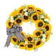 thumbnail image 3 of Corona De Flores De Seda Hecha A Mano Redonda De 18 Pulgadas Para Decoración De Paredes Interiores/exteriores, 3 of 5