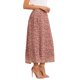 thumbnail image 4 of Falda larga plisada floral para mujer 2026 elástica de cintura alta casual boho faldas de verano M rojo, 4 of 6