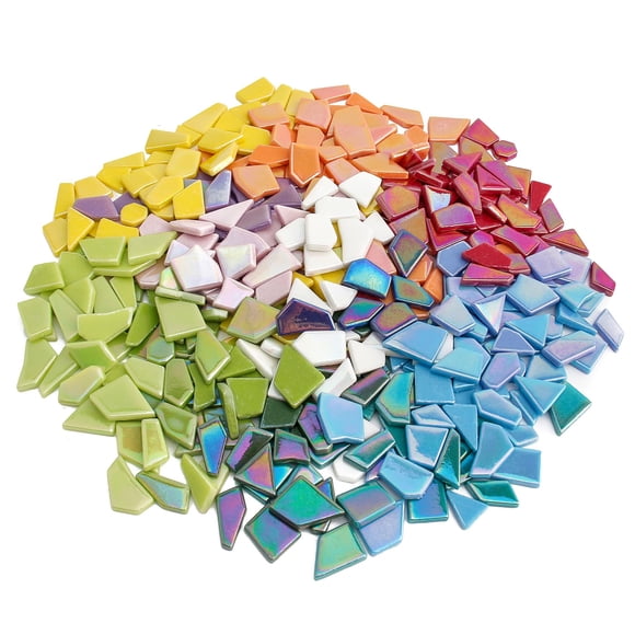 Azulejos de mosaico de vidrio Youway Style 454 g colores iridiscentes