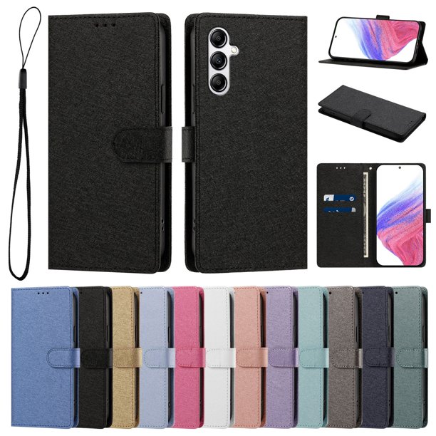 Cartera Funda para Samsung Galaxy A14 Carga Inalámbrica, Negro