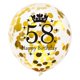thumbnail image 4 of Globo SHUNTAI 30 cm Negro y Dorado – Cumpleaños 58, 4 of 7
