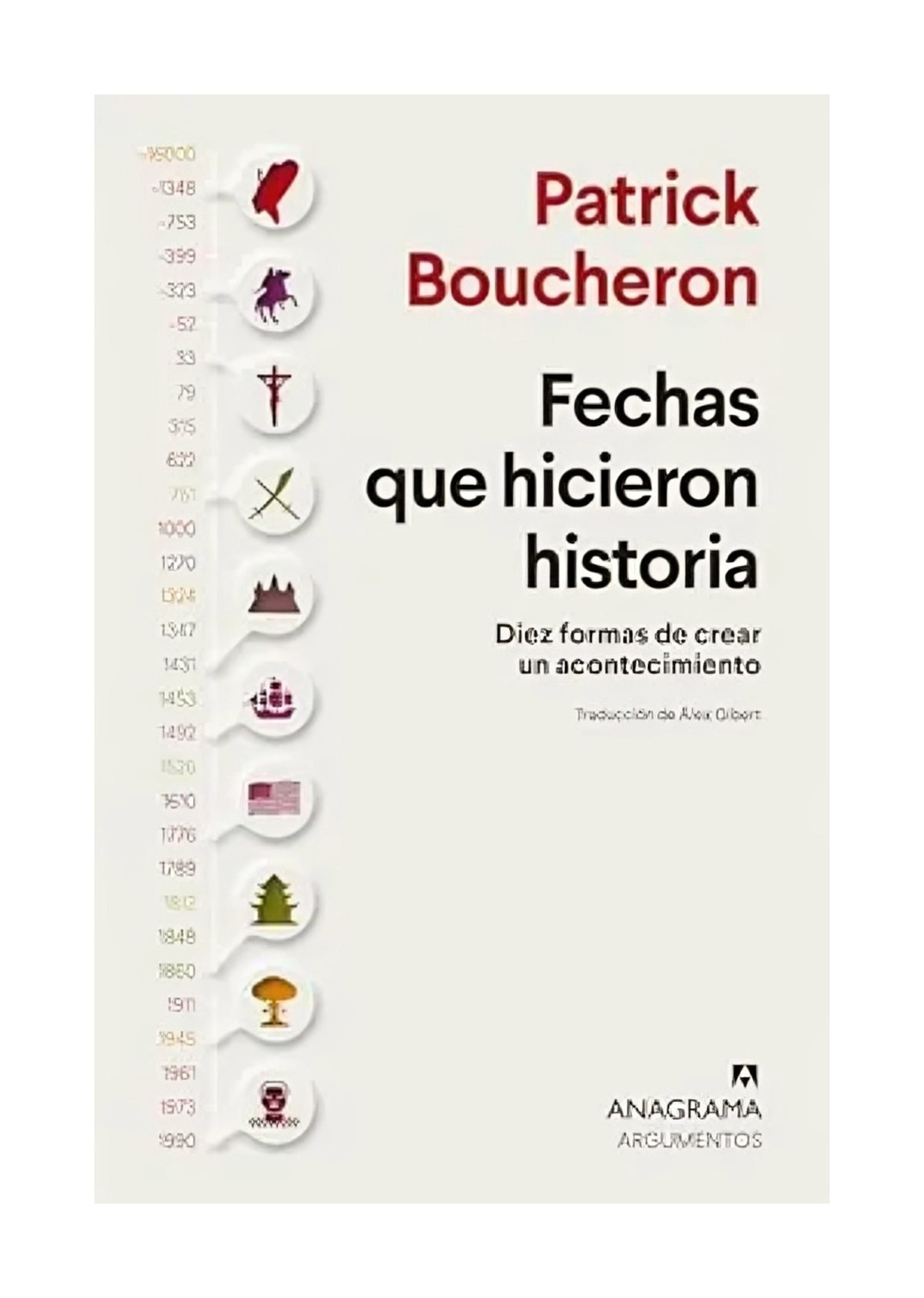 Anagrama - Libro Fechas Que Hicieron Historia Patrick Boucheron