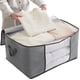 thumbnail image 4 of Caja Organizadora Plegable De Tela Gris Para Ropa Y Frazadas, 4 of 4