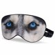 thumbnail image 1 of Antifaz para dormir VNWOALU Husky con diseño de lobo azul y correa ajustable, 1 of 6