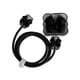 thumbnail image 5 of Cargadores Cable Funda Protectora 4 En 1 Funda Protectora 3D Para Teléfono Celular Nudo De Lazo Negro, 5 of 5