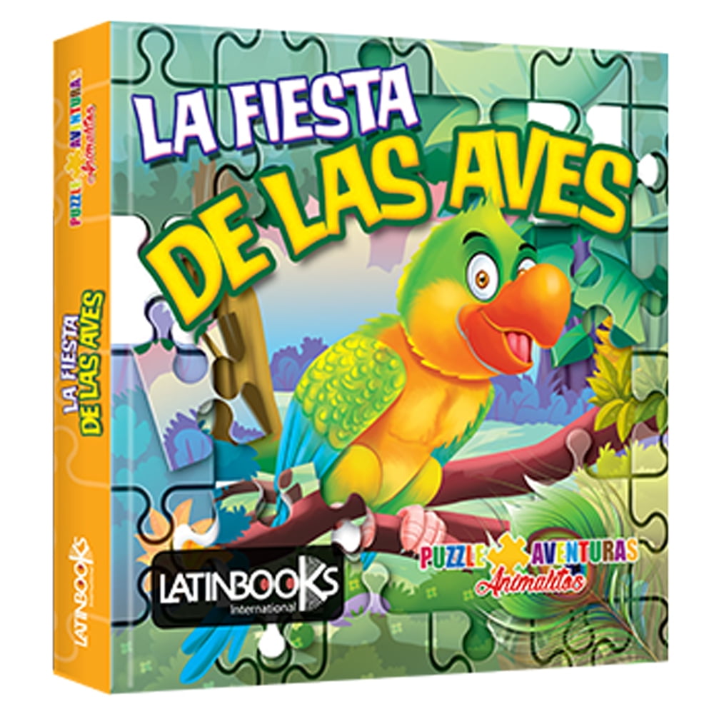 Zig Zag - Libro Puzzle Animalitos - La Fiesta De Las Aves / 8 Páginas De Cartón Con Rompecabezas, De 20 X 19 Cm. Tapa Cartoné Acolchada Con Foil Holográfico.