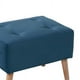 thumbnail image 2 of Pouf Niza Tela Velvet Azul Petroleo, 2 of 3