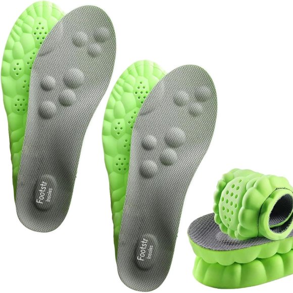 Plantillas Footstr 4D Cloud para niños y jóvenes con soporte de arco, 2 pares