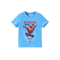 Camiseta Disney Marvel Spider-Man Cumpleañeros Para Niños De 2 A 9 Años