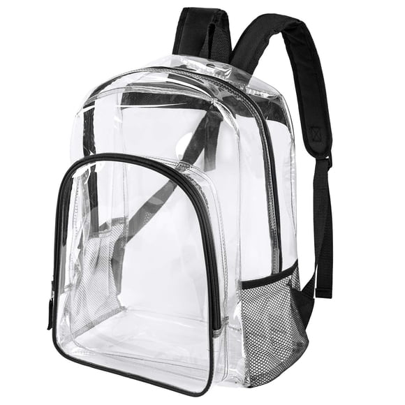Mochila Transparente Fomaris Transparente para Escuela Negra