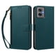 thumbnail image 1 of Funda Tipo Billetera para Motorola Moto G55 5G con Soporte y Bolsillo con Cierre Verde, 1 of 1