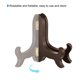 thumbnail image 4 of Uxcell Soporte de Placa de Caballete de 4" de Madera Plegable para Marco de Imagen Decorativo Marrón Paquete de 3, 4 of 7