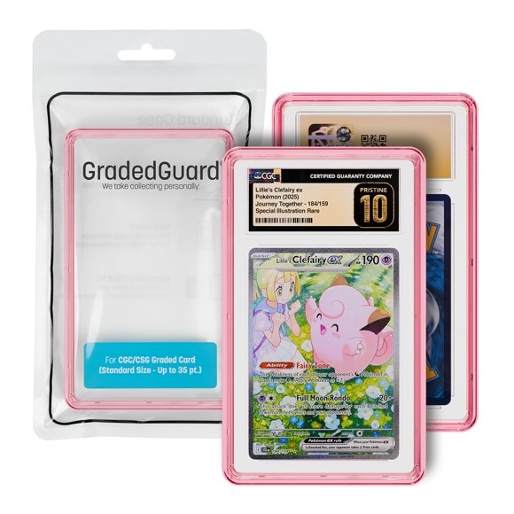 Protector de lámina para cartas GradedGuard tamaño estándar Rosa Cuarzo