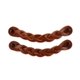 thumbnail image 1 of Tiradores de cuero para cajón Brute Strength trenzados color cognac, 2 pzas, 1 of 8
