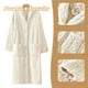 thumbnail image 4 of Bata de baño larga de felpa para mujer, suave, con botones, de forro polar, cálida, para invierno, con bolsillos, 4 of 5