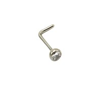 Elbauldejuma - Piercing Nostril Tipo L Titanio Astm F136 20G 3Mm Nariz