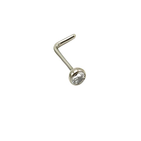 Elbauldejuma - Piercing Nostril Tipo L Titanio Astm F136 20G 3Mm Nariz