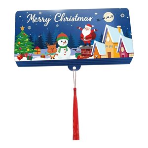 Magideal - Portamonedas Navideño, Sobre Para Dinero En Efectivo, Suministros Para Efectivo, Bricolaje Con 10 Ranuras, Tarjetero Para Niñas Y Mamás, Decoración Pa Azul